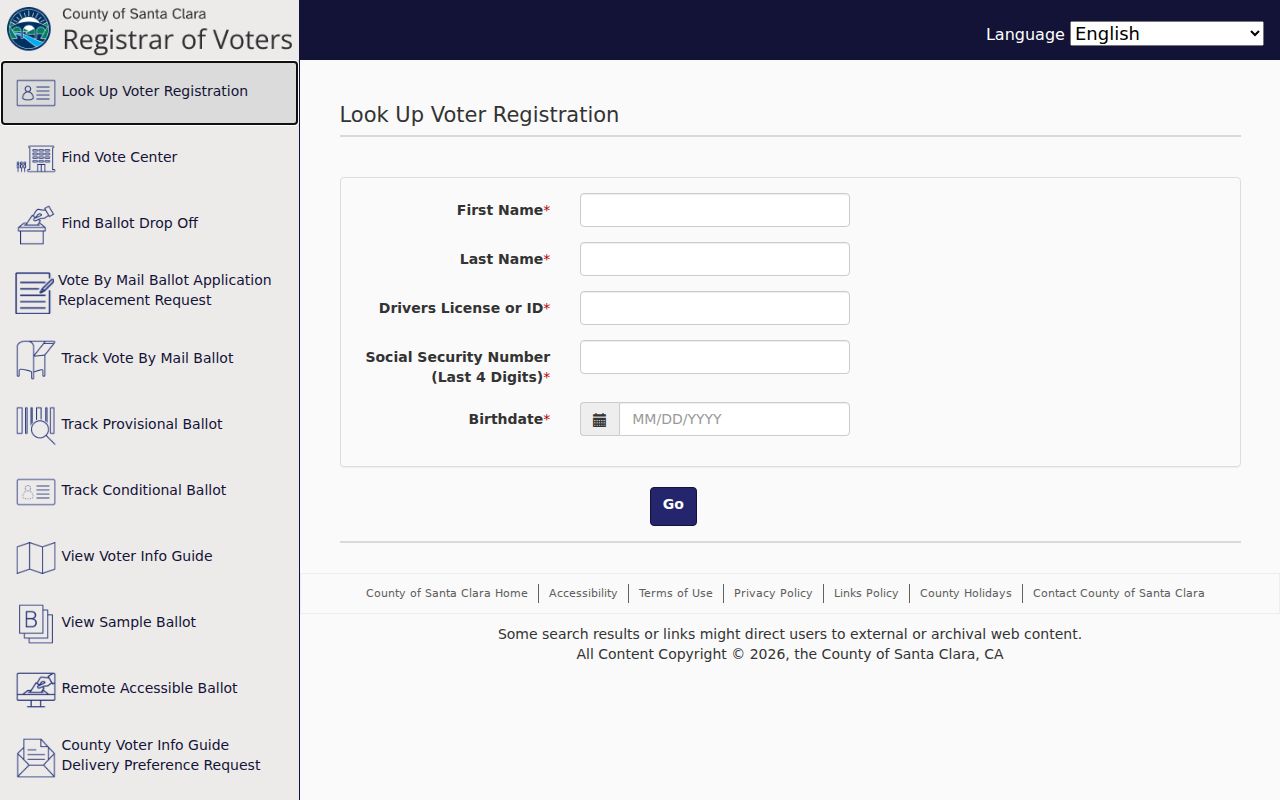 Morgan Hill people search voter registration self lookup