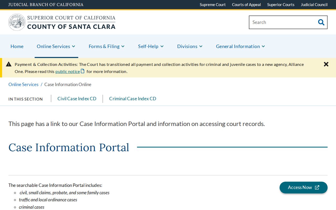 Morgan Hill people search Superior Court case information